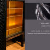 0008 Wine cupboard “Terra”(wood and leather) with Dima Stepanov