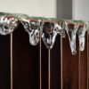 Console "Time" Rasty iron and glass