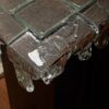 Console "Time" Rasty iron and glass