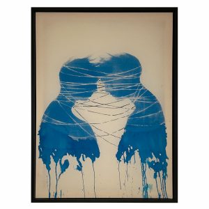 120-80 cm. black frame