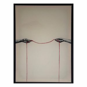 120-80 cm. black frame