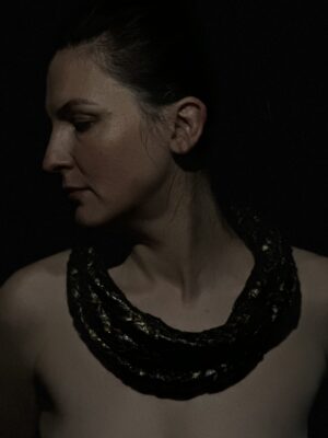 Necklace Golden snake