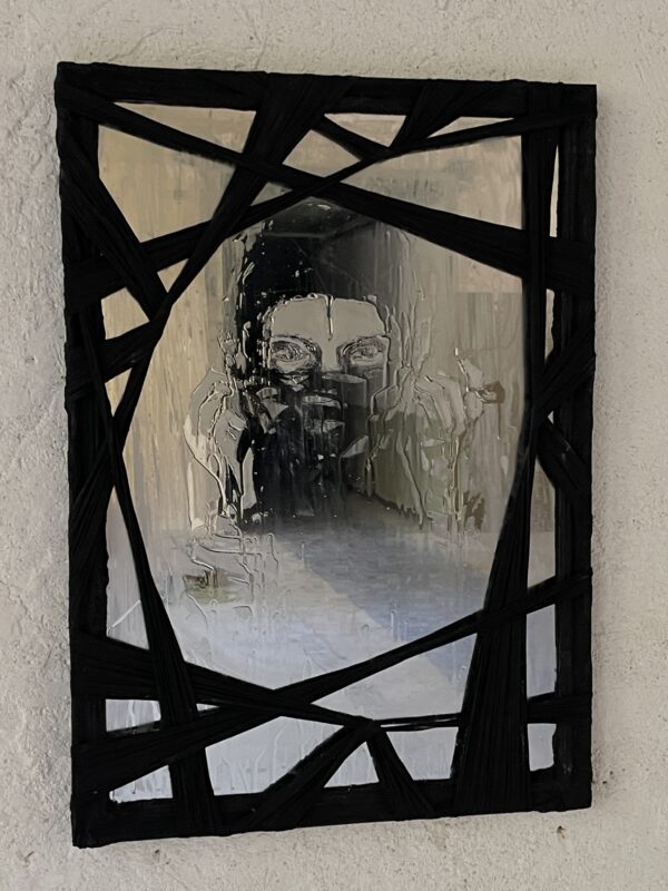 Mirror portrait Michele Lamy - 70*50cm