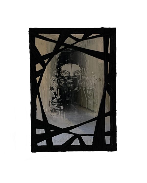 Mirror portrait Michele Lamy - 70*50cm