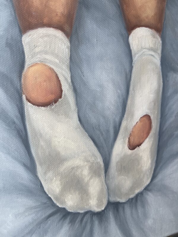 torn socks #3 (Oil painting)