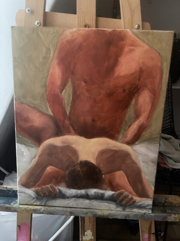 first 5 seconds (Oil painting)
