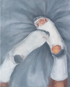 IMG_7335 torn socks #1 (Oil painting)