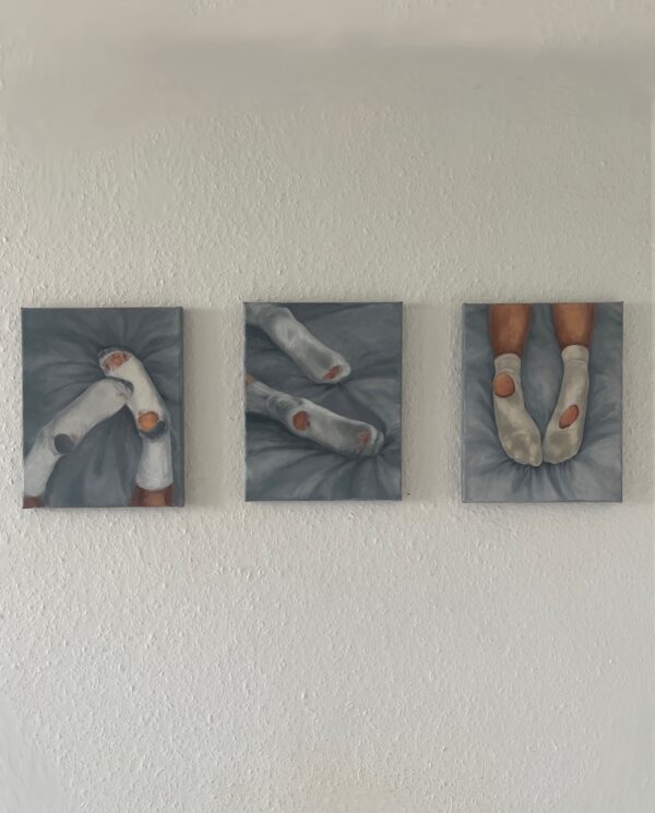 torn socks #3 (Oil painting)