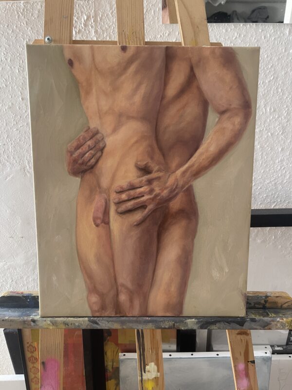 Cuddle (Oil painting)
