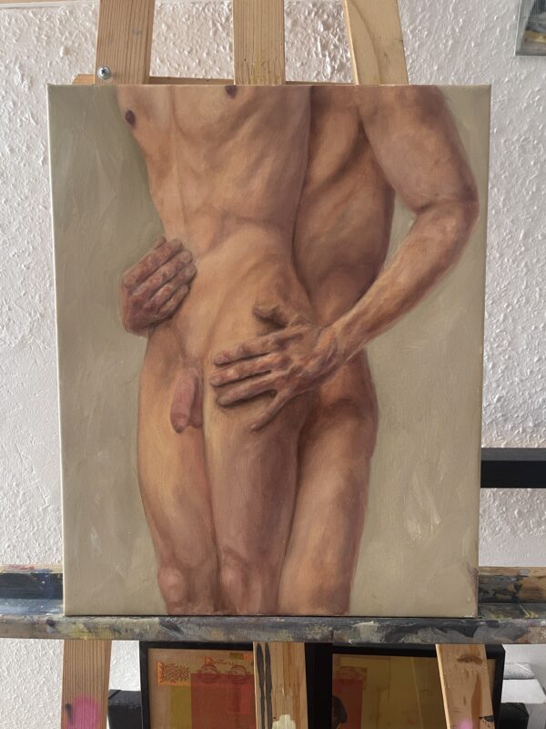 Cuddle (Oil painting)