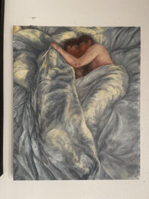 IMG_4777 Berlin. Lets wake up Together (Oil painting)