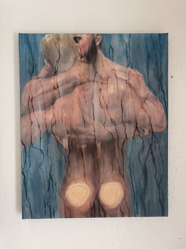 Shower Glass  (Oil painting)