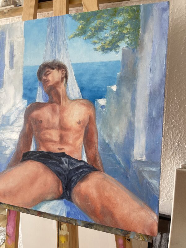 Day in Mykonos (Oil painting) - Copy