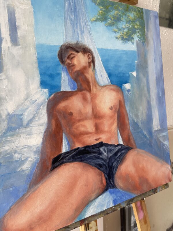 Day in Mykonos (Oil painting) - Copy