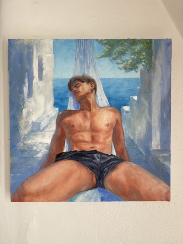 Day in Mykonos (Oil painting) - Copy