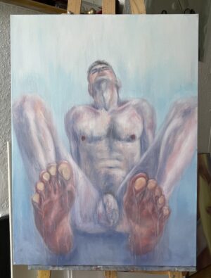 IMG_6670 Shower time 73*54cm (Oil painting)