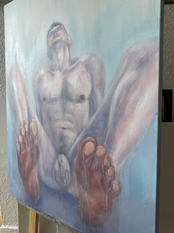 Shower time 73*54cm (Oil painting)